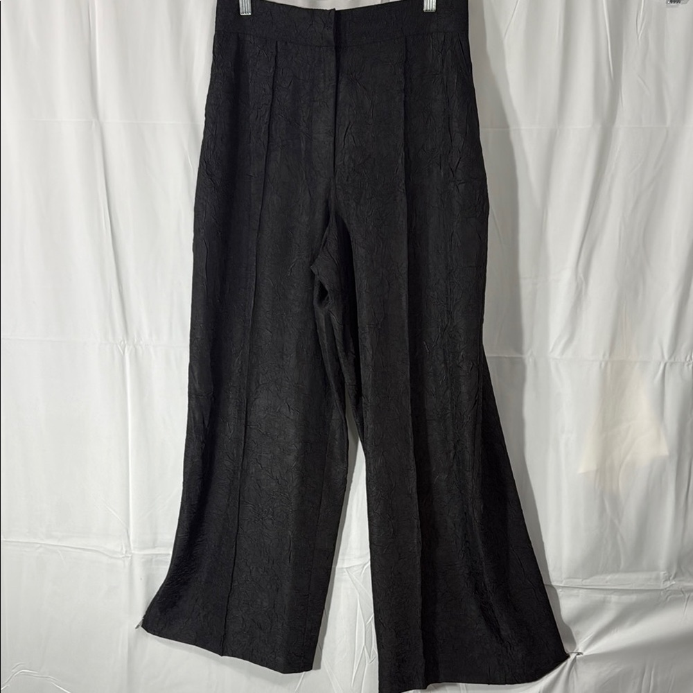 HOUSE OF HARLOW 1960 BLACK JACQUARD PALAZZO PANTS SIZE M NWT - Picture 3 of 10